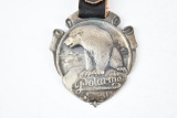 Polarine Motor Oil Company Metal Watch Fob