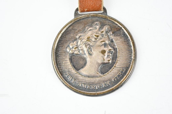 American Oil Company Metal Watch Fob