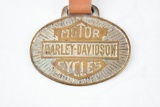 Harley-Davidson Motor Cycles Metal Watch Fob