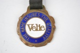 Velie Motor Vehicle Company Enamel Metal Watch Fob