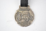 (repop) Wallis Tractor Company Metal Watch Fob