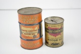 2-Sears Cross Country OIl Can Metal Banks