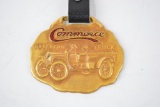 Commerce Motor Car Company Enamel Metal Watch Fob
