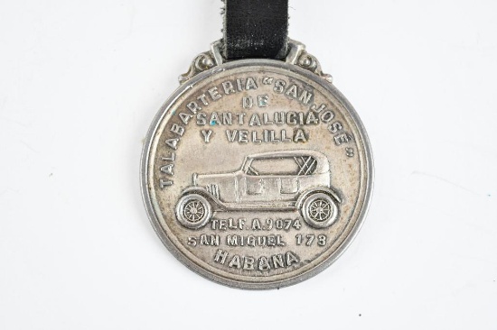 Cuban Habana Automobile Metal Watch Fob