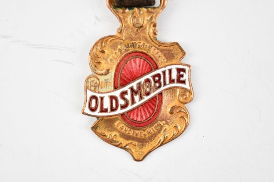 Oldsmobile Automobile Enamel Metal Watch Fob