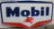 Mobil w/Pegasus Guillotine Shape Porcelain Sign