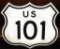 Property state of California US 101 Road sign