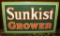 1940s Sunkist grower enamel sign (TAC)