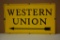 Western Union w/arrow Porcelain Sign (TAC)