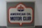 American Oil Motor Club w/logo Metal Sign (TAC)