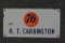 Union 76 R.T. Carrington Porcelain Sign (TAC)
