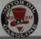 Red Hat Motor Oil Gasoline Porcelain Sign (TAC)