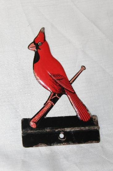 St Louis Cardinal Die Cut License Plate Attachment