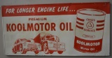 Cities Service Koolmotor Oil w/vehicles Sign (TAC)