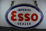 Esso Imperial Dealer ID Porcelain Sign