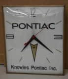 Pontiac Lighted Clock w/Logo