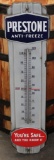 Prestone anti-freeze porcelain thermometer (TAC)
