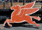 (Mobil) Pegasus Cookie Cutter Porcelain Sign (TAC)