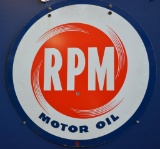 RPM Motor Oil Porcelain Sign