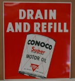 Conoco Super Motor Oil Metal Sign (TAC)