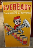 Ever ready flashlights and batteries yellow sign