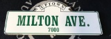 Milton Ave. Uptown Whittier California sign (TAC)