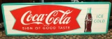 Coca-Cola fish tail logo sign of good Taste metal