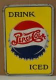 Drink Pepsi Cola Iced Metal Sign (TAC)