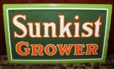 1940s Sunkist grower enamel sign (TAC)