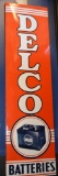 Delco Batteries w/six volt battery Sign (TAC)