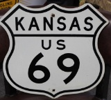 Kansas Highway US 69 road sign