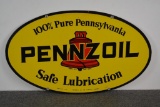 Pennzoil Safe Lubrication (red bell) Sign (TAC)