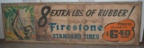 Large Firestone Tire Paper Banner