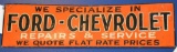 Ford-Chevrolet Repairs & Service sign (TAC)