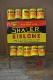 Shaler Rislone Metal Display Rack w/Cans