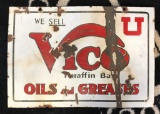 VICO Oils & Grease Porcelain Sign (TAC)