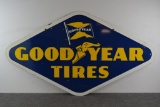 Goodyear Tires w/both logo Porcelain Sign (TAC)