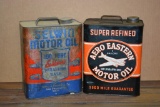 Aero Eastern Motor Oil & other Cans