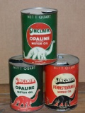 3-Sinclair Motor Oil Quart Cans