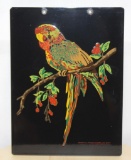 Depicting Parrot Porcelain sign salesman sample