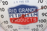 Rio Grande petroleum products round thermometer