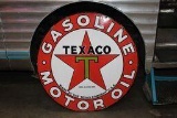 Texaco (black-T) Motor Oil porcelain sign (TAC)