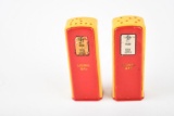 Signal Plastic Gas Pump Salt & Pepper Shaker Set