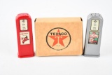 Texaco Plastic Gas Pump Salt & Pepper Shaker Set in Box