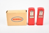 Humble & Esso Plastic Gas Pump Salt & Pepper Shaker Set in Box