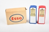 Esso Plastic Gas Pump Salt & Pepper Shaker Set in Box