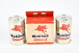 Mobiloil Cardboard Salt & Pepper Shaker Set in Original Package