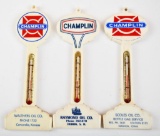 3-Champlin (gas) Plastic Pole Thermometers