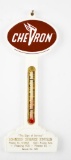 Chevron (gas) w/winged logo Plastic Pole Thermometer