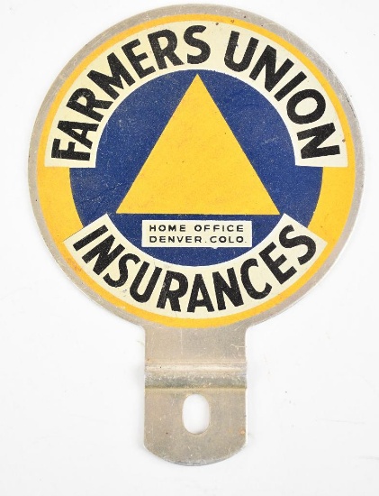 Farmers Union Insurance License Plate Attachment